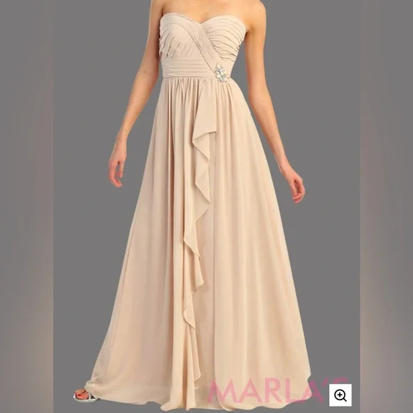 sachin and babi light blue dress  Step into an empire-waist princess look with this champagne Lolita  maxi dress, featuring shimmering sequins and rhinestone details that create  a graceful, flowing silhouette. Paired with a